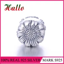 Изысканные ювелирные изделия Маргаритка цветок бисера Подходит стерлингового серебра браслеты Berloque Prata 925 материал для изготовления украшений изготовление bijoux