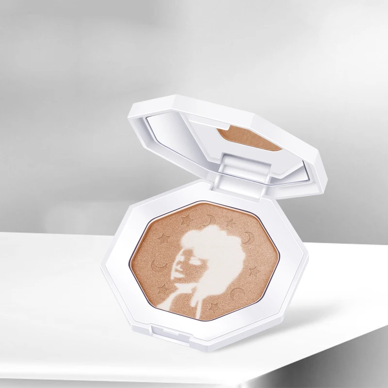 MIXDAIR Shimmer highlighter палитра пудры светящийся набор 2 цвета в 1 лицо составлять Контур бронзатор осветитель лица и глаз изюминка