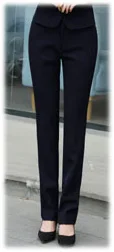 dark blue pant IZICFLY Стиль стюардесса короткое пальто в формальном стиле дамский костюм стюард жилет бизнес с юбкой и униформа брюки набор большой размер - Цвет: dark blue pant