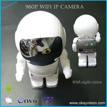 HD 960P Wireless Audio astronaut camera surveillance camera Wifi Micro SD camara Wireless p2p IP PTZ Wifi Robot camara