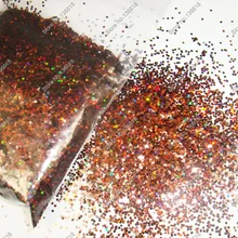 50 г-1 мм(1/2") Голографическая Лазерная кофейная цветная блестящая шестиугольные блестки Spangle shape для украшения ногтей и блестки для рукоделия