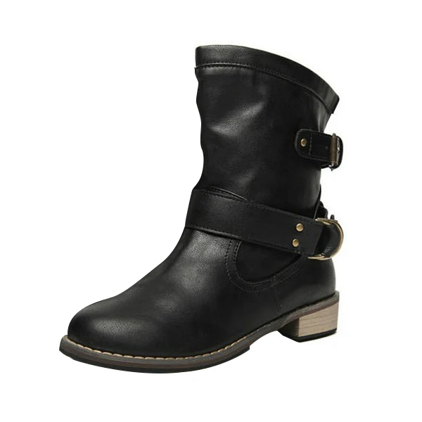 De Us7 Zapatos Botas Par negro Las Eu39 Martin Montar Mujeres Señoras Ocasionales Bota 1 wFIqRpxx
