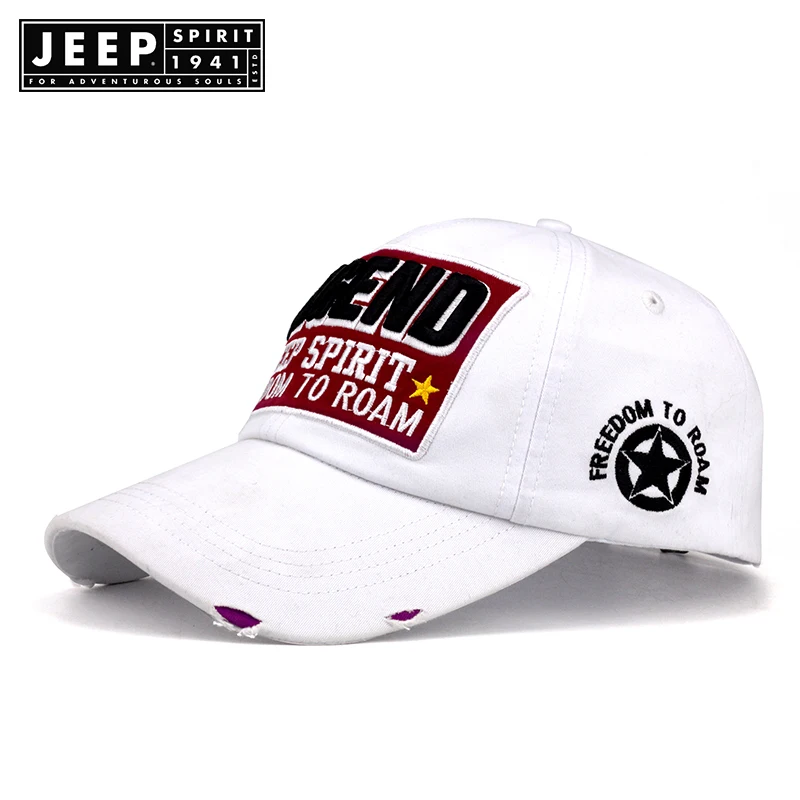 Бренд JEEP SPIRIT вымытая хлопковая бейсболка 2019 для мужчин женщин пап шапка с