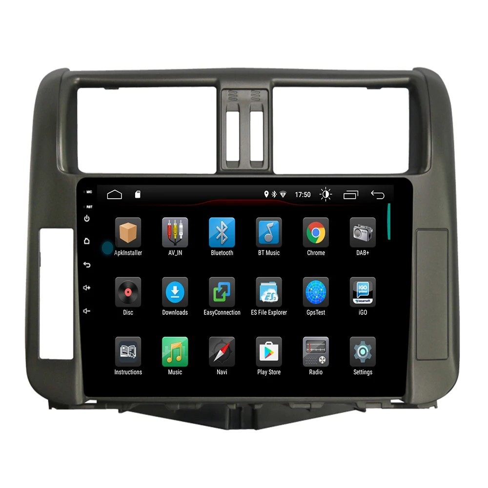 Discount IPS 9inch Android9.1 4G modem Car DVD for Toyota Prado 150 LC150 GPS 2010 2011 2012 2013 Radio USB no DVD 4