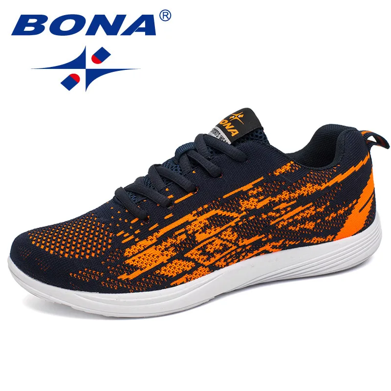 BONA/Новое поступление; Популярные стильные женские кроссовки для бега; прогулочные беговые кроссовки на шнуровке; спортивная обувь с сетчатым верхом; спортивная обувь - Цвет: EARTHY YELLOW