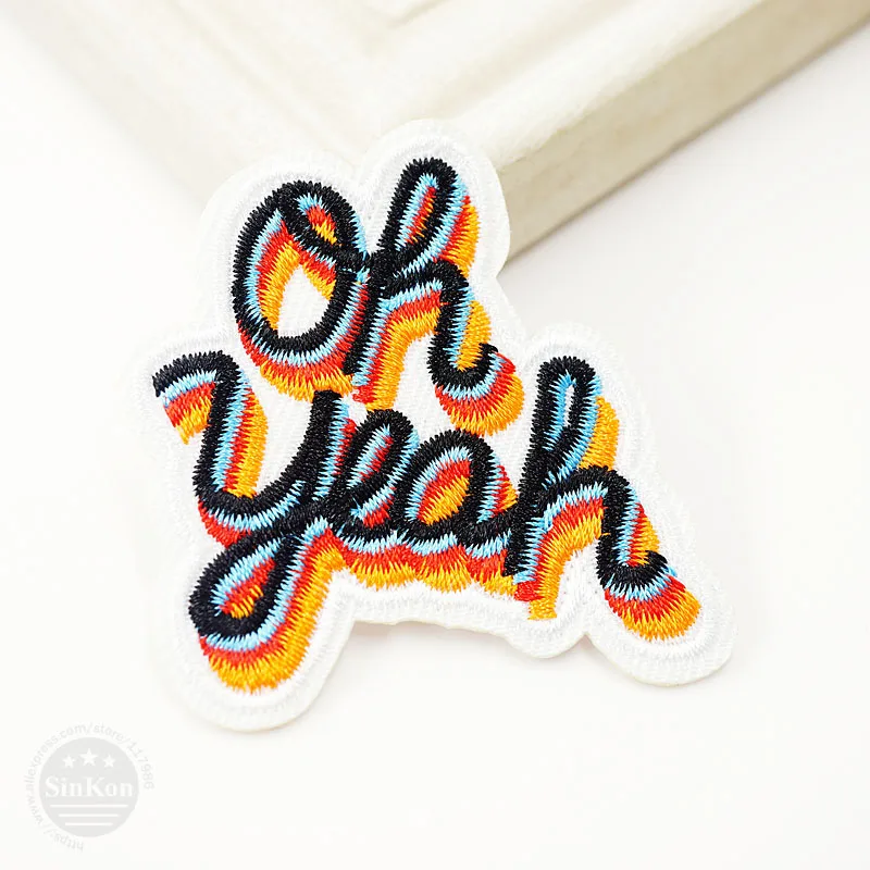 Значки нашивки для одежды Oh yeah (Размер: 6 0x6 5 см) декоративные джинсов сумок шапок