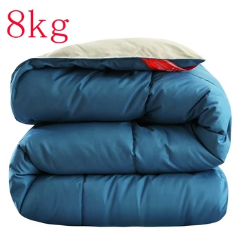

8kg Luxurious Goose Down Comforter Duvet, Duvet Insert, Fill Power 95% for All Season, Fluffy Warm Soft Hypoallergenic 1.8*2.2M