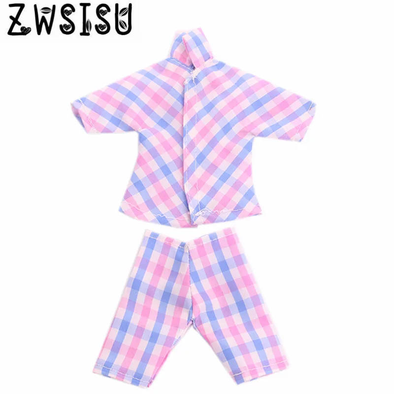 Новая пижама из 7 предметов, одежда, подходит для мужской куклы Кен, одежда для сна, подарит детям лучшие игрушки аксессуары