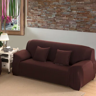 Кожаный диван наборы все включено Универсальный чехол полотенце Европейский летний тканевый диван подушка диванная крышка duo полное покрытие 1 шт - Цвет: coffee