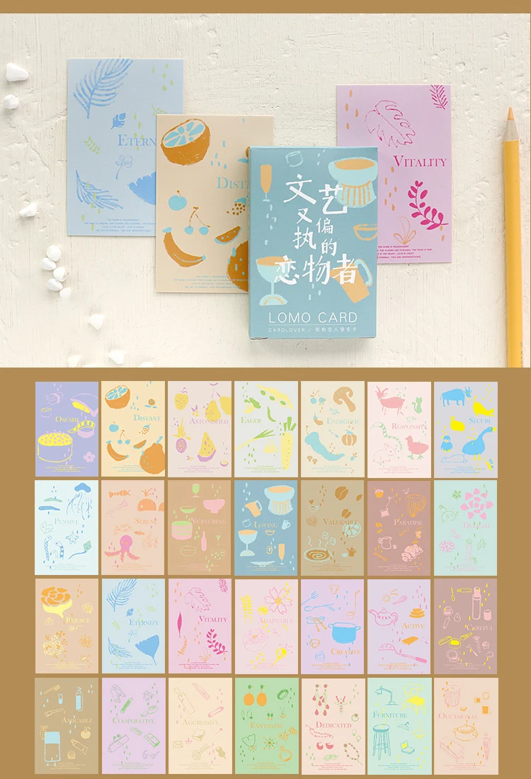 

multi-use 5.2*8cm 54pcs Mini Card today color print DIY Scrapbooking card party invitation cards gift message card