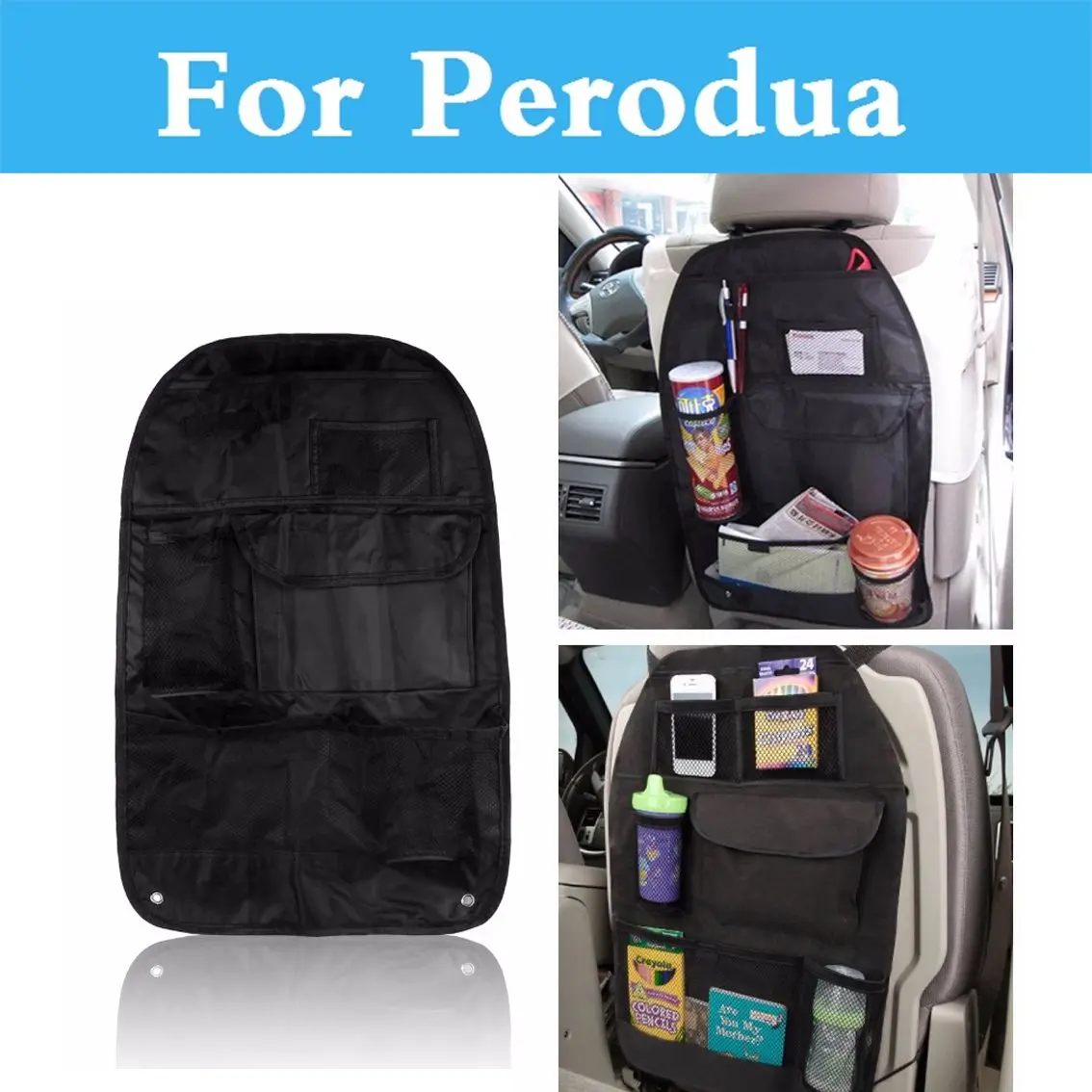 Car Seat Storage Bag Hanging Bags Multifunction Vehicle Storage Box For
