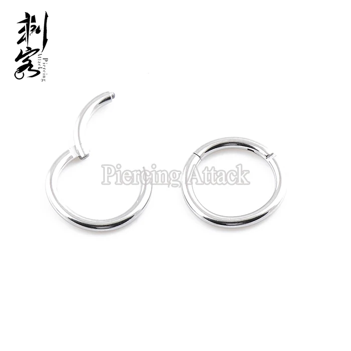 

316L Surgical Steel Hinged Segment Ring 1.6*10mm Lot of 10pcs Body Jewelry