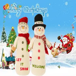 Рождество 38 см Снеговик в шляпе Мягкие игрушки Плюшевые игрушки куклы украсить рождественский подарок des jouets blandos peluches speelgoed felpa A1