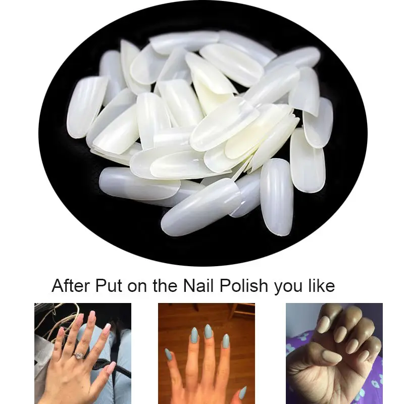A0014-3 Natural False Nails