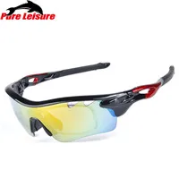 PureLeisure 1 комплект, 5 линз, очки для рыбалки, lunette, поляризационные очки для спорта на открытом воздухе, UV400, поляризованные солнцезащитные очки для рыбалки - Цвет: BRB