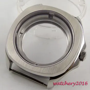 

40mm parnis stainless steel Sapphire Crystal Watch Case fit 8205 8215 821A 2836 Movement