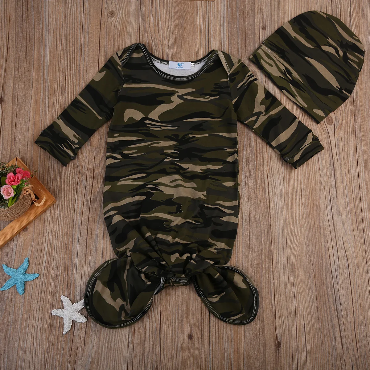 Для новорожденных пеленать Одеяло пеленать ребенка спать муслин Обёрточная бумага камуфляж