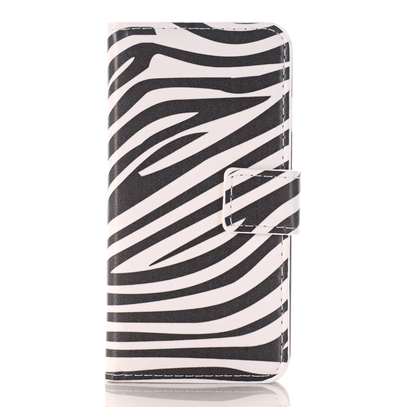 Модный кожаный чехол-бумажник с откидной крышкой и рисунком для htc One M7 801E M8 M9 E9 Plus, чехол с изображением цветов, флага США, Великобритании, бабочки - Цвет: Zebra