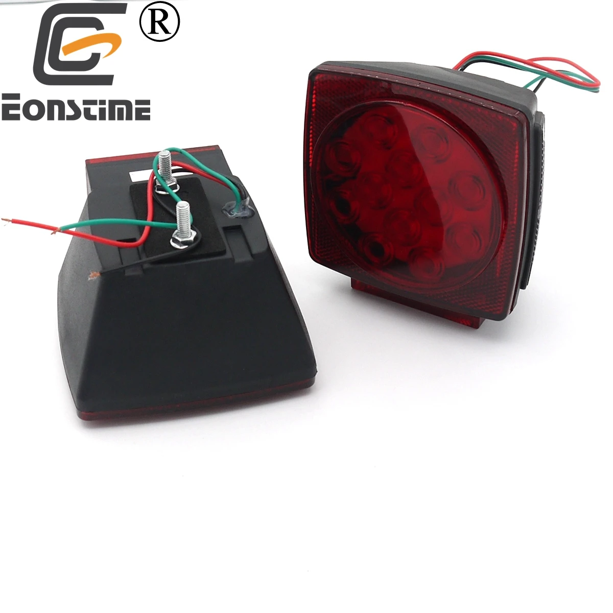 Eonstime 2 шт. 12V Красный/Белый Автомобильный светодиодный задний стоп сигнал хвост