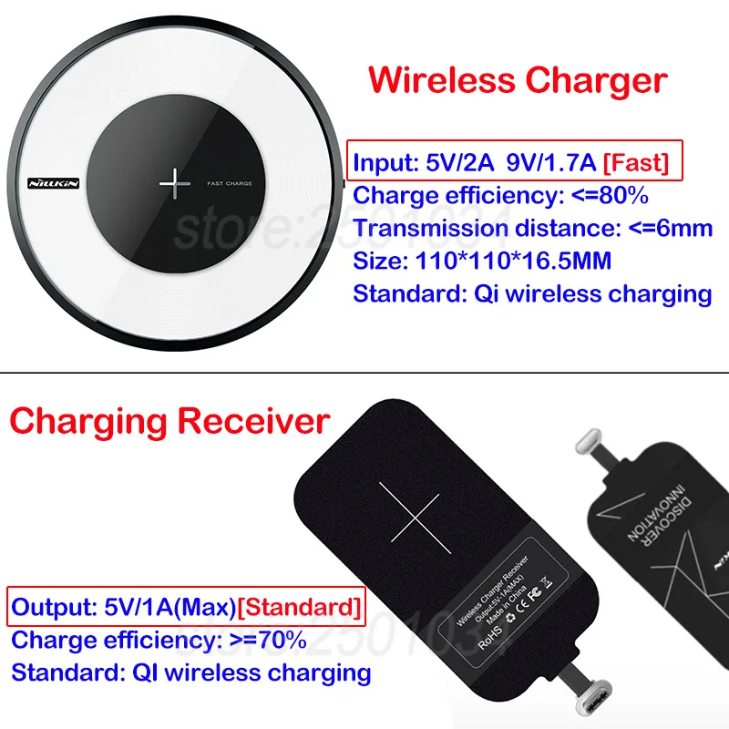 Nillkin Micro Тип usb C приемник Qi Беспроводной Зарядное устройство для Samsung Galaxy S8 S9 S10+ плюс S10e Примечание 8 9 A6s A9s A5 A6 A7 A8 J6 J8