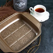 Прямоугольный антипригарный снежинок напечатанный противень для выпечки, лоток для выпечки, печь для шампанского, Diy, противень для выпечки, кухонные силиконовые лопатки для выпечки