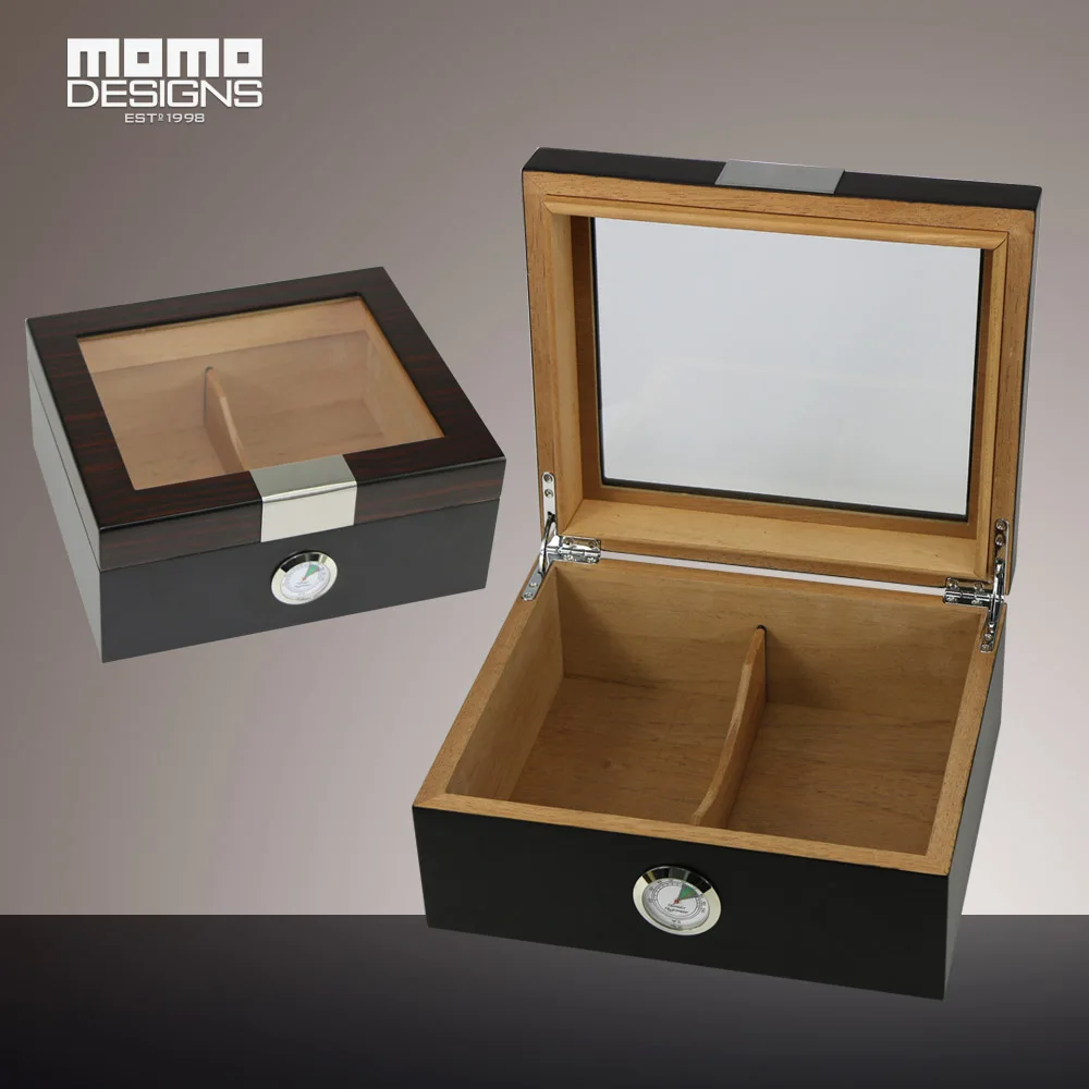 Classic Wooden Cigar Humidor box with Glass Top Custom Table Handmade