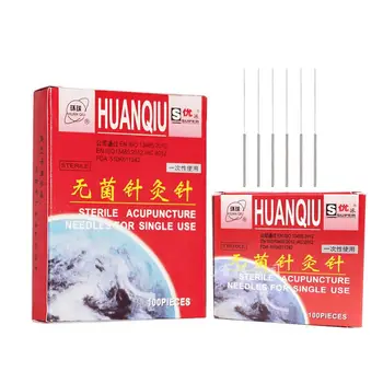 

0.18 0.2 0.22 0.25mm High Quality HuanQiu Disposable Sterile Acupuncture Needles ZhenJiu Needle For Single Use 100pcs Per Pack