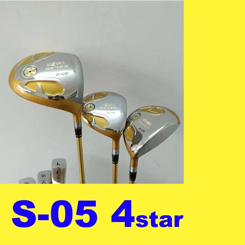

Men HONMA Beres S-05 S05 4 Star 4Star Golf Clubs Driver Fairway woods R/S/SR Shaft Japan