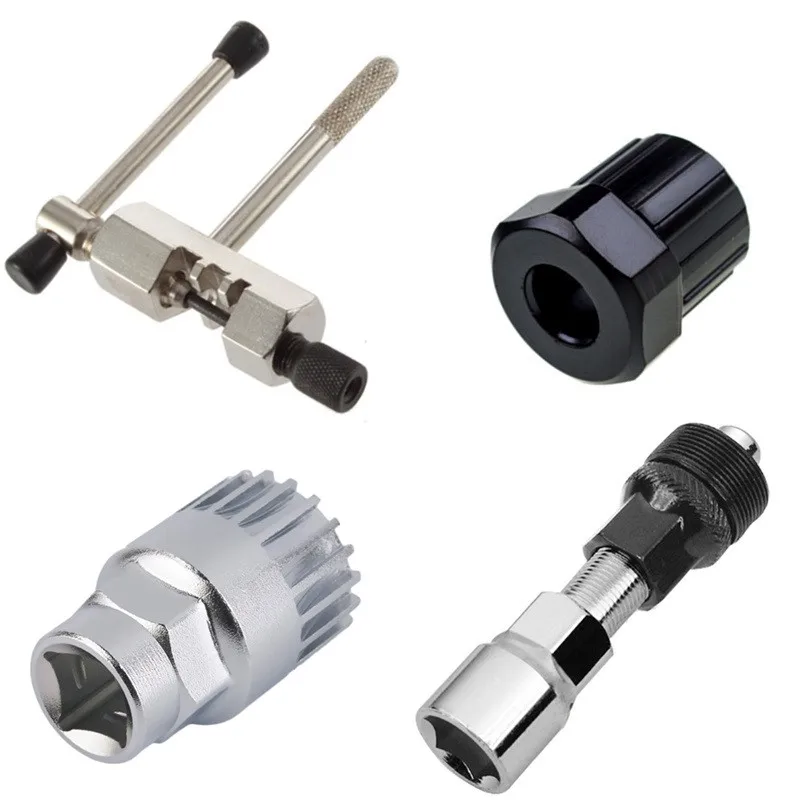 

4 in 1 Bicycle Repair Tools Kits Repair tool For MTB Bike cranked remove the flywheel/cut chain/axis tool cycling tool kits