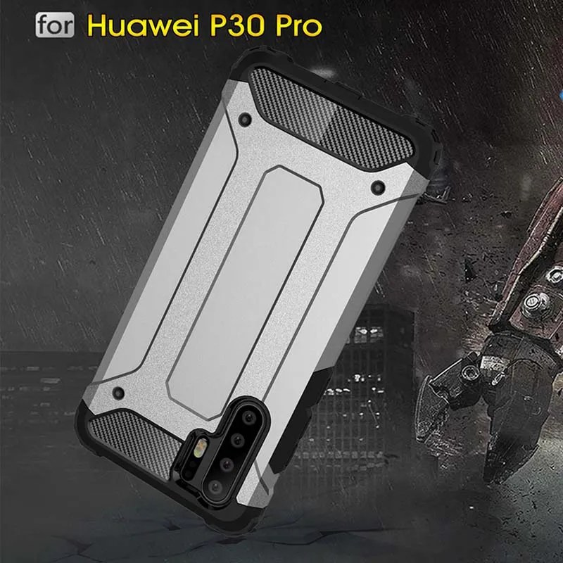 Бронированный чехол для Huawei P30 Pro P20 Lite 2019 Силиконовый противоударный жесткий