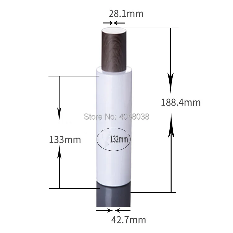 5 pcs 120 ML Toner Bottle Empty Refillable Cosmetic Container with Wood Grain Cover Inner Plug Travel Set Glass Emulsion Bottle (2)