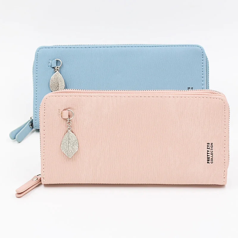 

Brand Wallet Women Purse Leaf Coin Pocket Women's Wallet Zipper Clutch Bag Long Purses Design Female Wallet Card holder Wallets