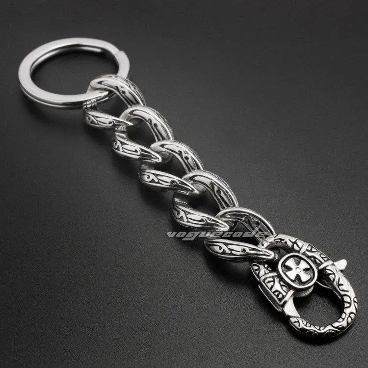 

Unique Tribal Tattoo 316L Stainless Steel Mens Keychain 5C016KCA