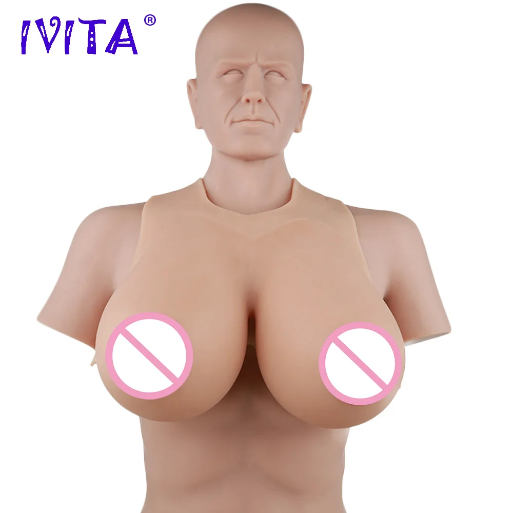 Реалистичная силиконовая форма для груди IVITA 8300 г трансвеститов искусственные