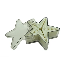 2 компл./лот) FDA высокое качество нейлон 5 шт. форма для печенья в форме звезды форма для выпечки набор с простым краем