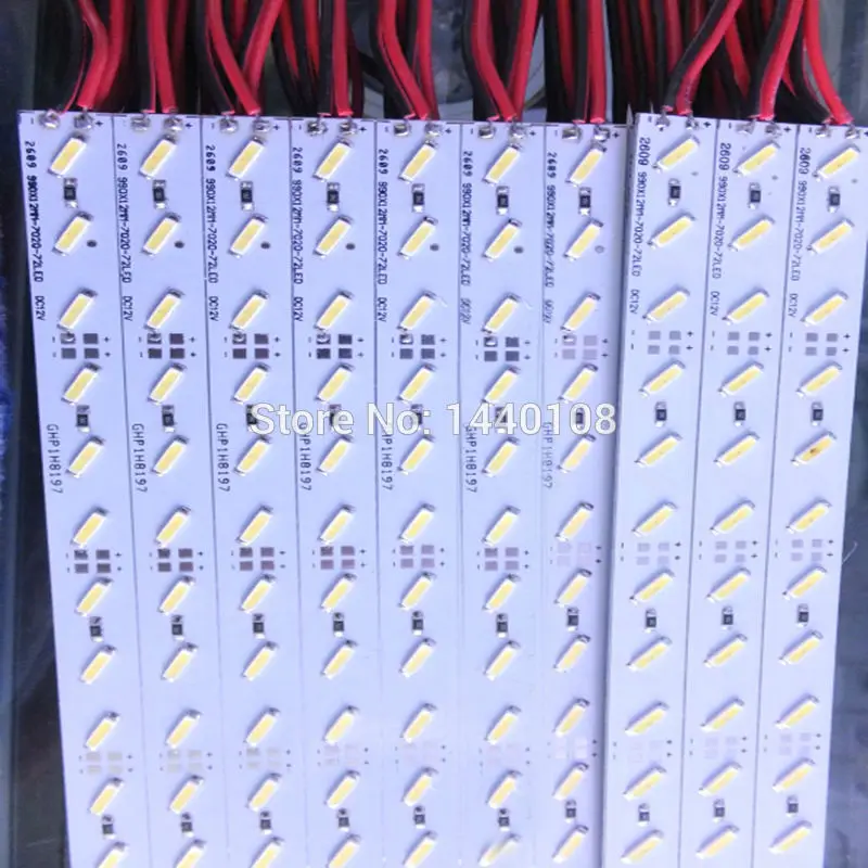 Бесплатная DHL samsung чип 25 Вт 200 шт./лот 8520 SMD светодиодный бар свет DC12V белый/холодный