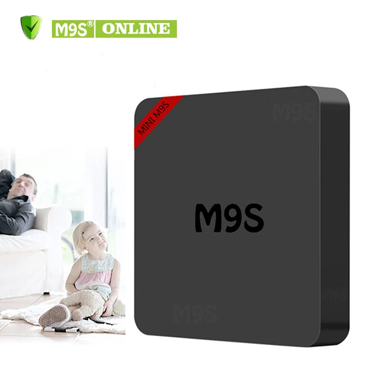 Мини M9S Android 7 1 ТВ приставка Amlogic S905W четырехъядерный 64 бит 2G 16GB 4K 1080P потоковое