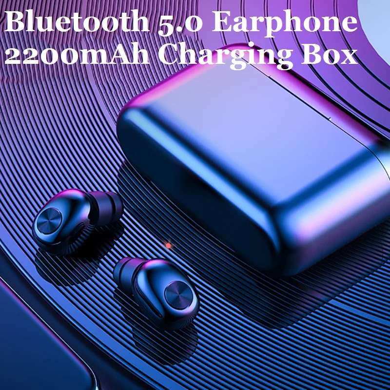 Andevis TWS Беспроводные наушники с двойными ушами Мини Bluetooth 5 0 зарядным устройством