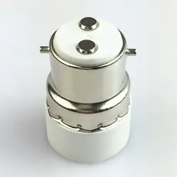 10 шт. B22 для E14 удлинитель адаптер конвертер лампа держатель патрона белый