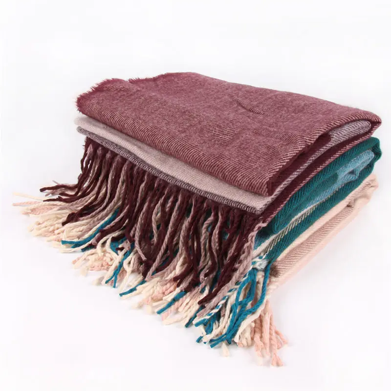  Women Ladies Patchwork Scarf Tassel Wrap Shawls Headband Soft Shawl Long women's scarves handkerchi