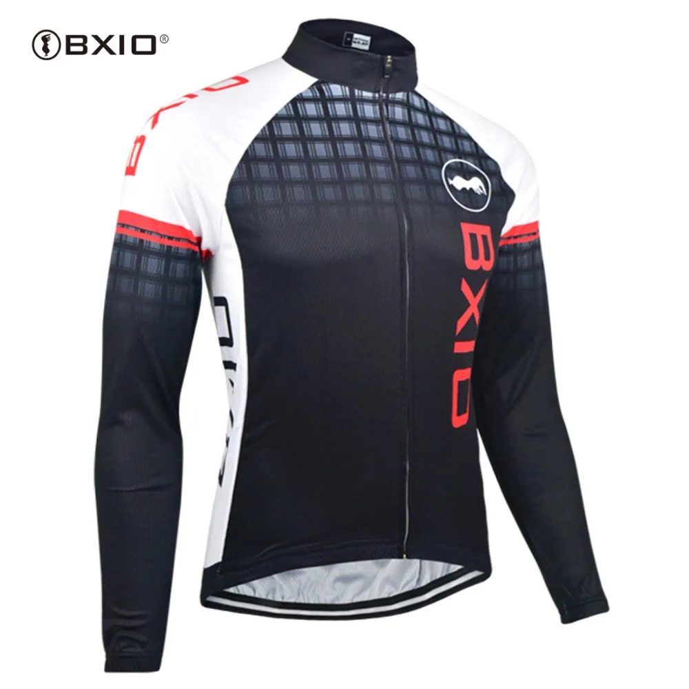 

BXIO Pro Cycling Jersey Winter Thermal Fleece Cycling Clothing Team Long Ropa Ciclismo Invierno Mtb Bike Clothes BX-0109B-012-J