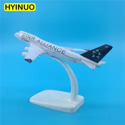 16 см 1:400 сплав Boeing B747-400 модель Star Alliance Airways W база металлический самолет коллекционный дисплей Модель украшения