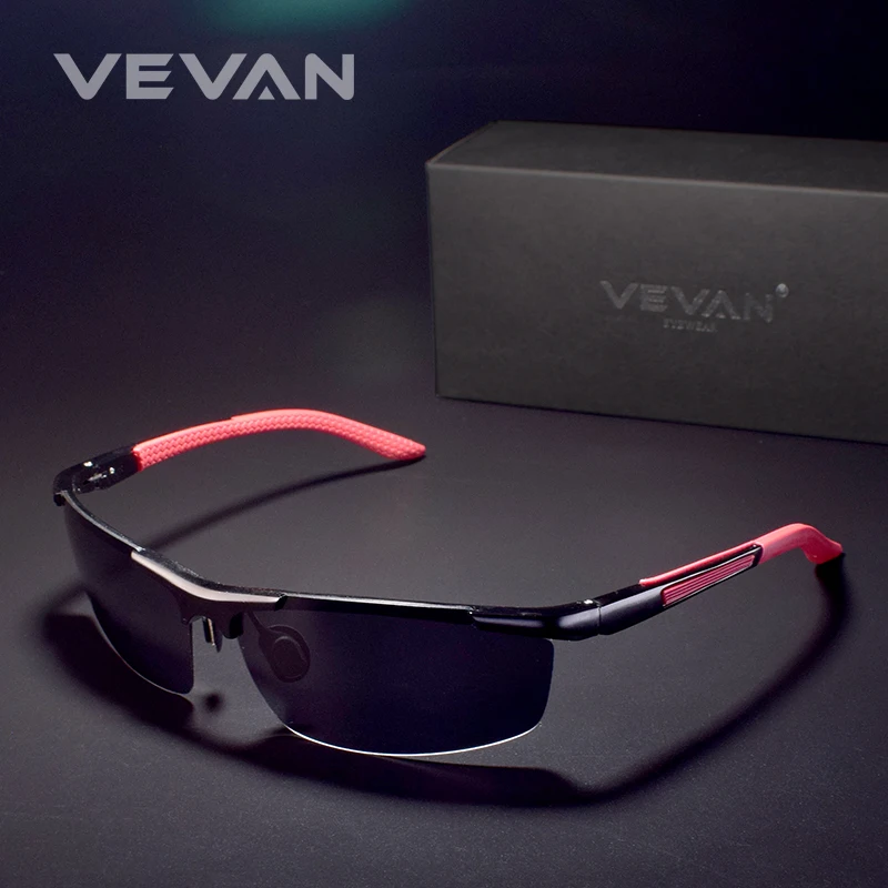 

VEVAN 2019 Aluminium Magnesium Sunglasses Men Polarized Women UV400 Goggle Night Vision Sun Glasses Driving oculos Male With Box