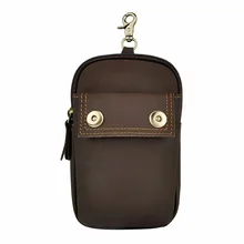 Crazy Horse, Воловья кожа, небольшая сумка на пояс, мужские сумки для мобильных телефонов, мужской кошелек-брелок для ключей из натуральной кожи, сумка на пояс