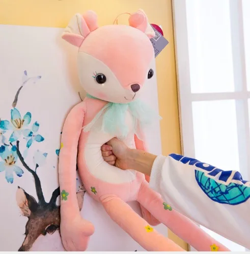 

WYZHY New creative cute soft deer doll plush toy sofa bedroom decoration to send friends and children gifts 120cm