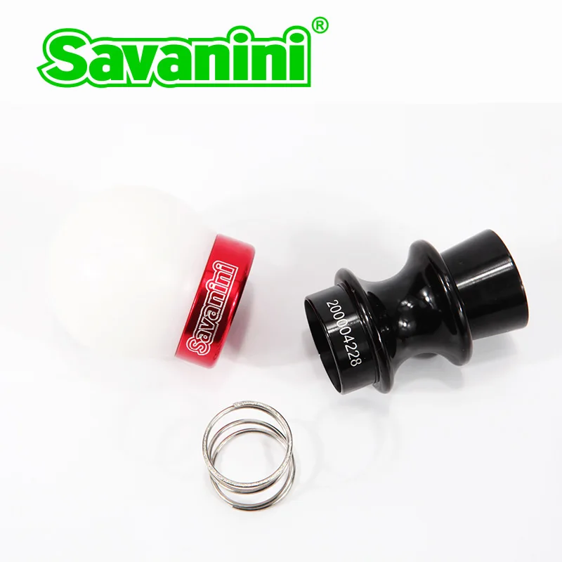White ball and black Savanini автомобильный высококачественный алюминиевый сплав ручка переключения передач с UPE для hyundai Veloster(2011-) MT, крутой стиль - Название цвета: White ball and black