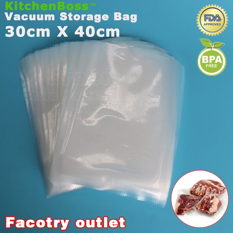 30 x 40cm 25pcs KitchenBossFood Grade Membranes Vacuum Bags Kitchen