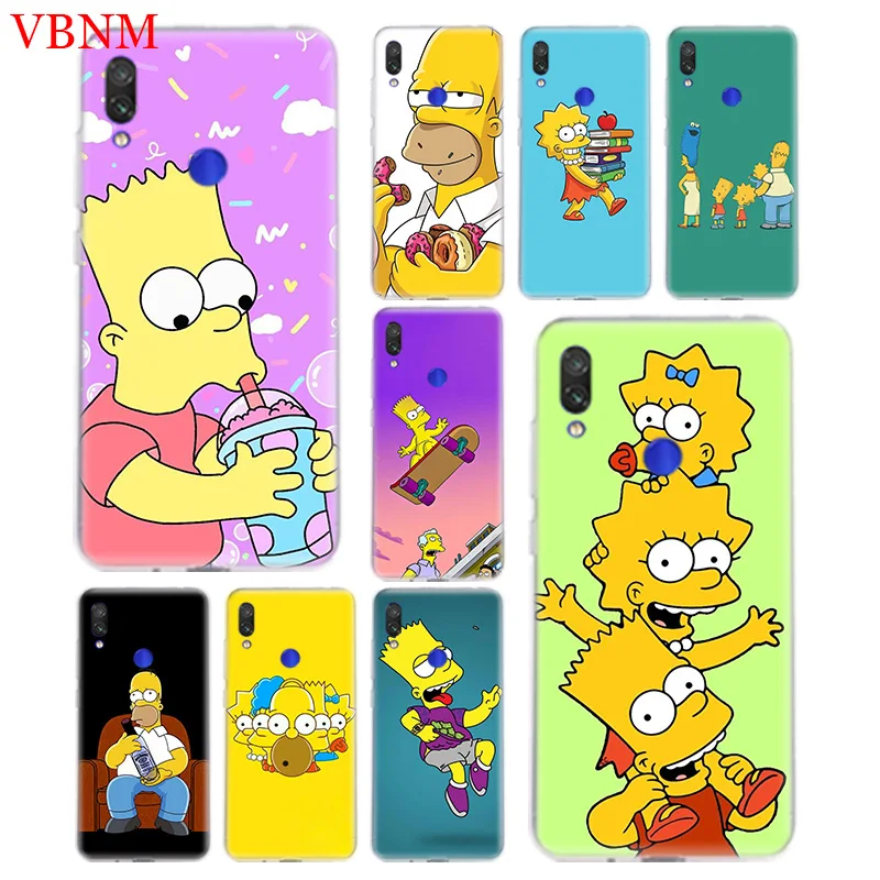 

The Simpsons Yellow TPU Silicon Case For Xiaomi Redmi Note 4 4X 5 5A 6 7 Pro For Redme S2 GO Gift Art Patterned Customized Cases