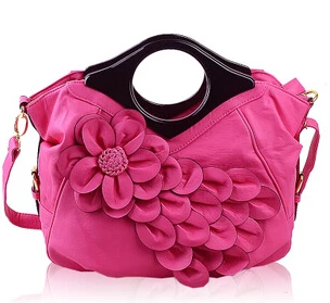 QIAOBAO, Женская сумочка, красные сумки, свадебная сумка, сумки с цветами, женская сумка-мессенджер - Цвет: rose