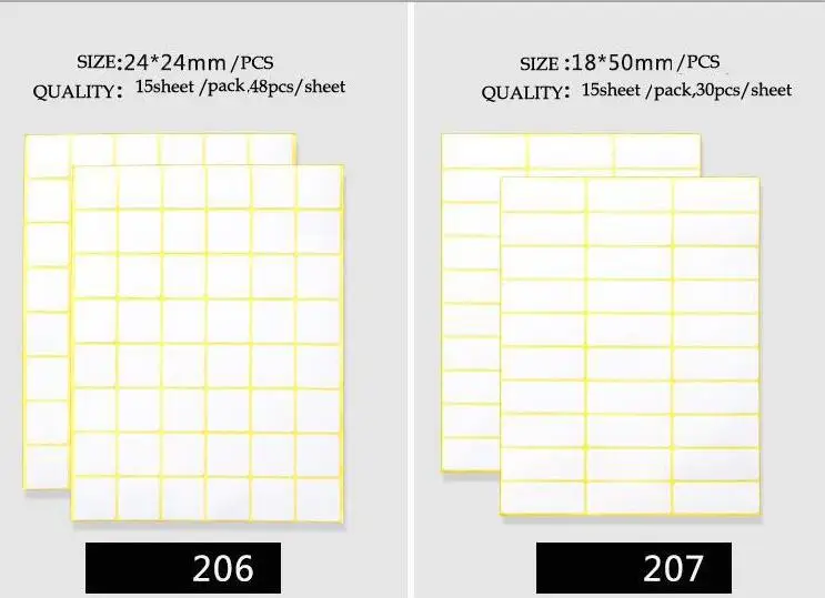 Все виды размером А5 этикетка стикер белый маленький клеящийся бумажный стикер пустой ручной стикер